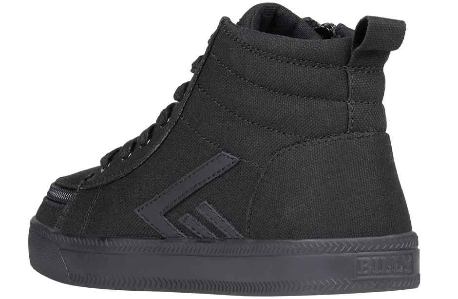 Billy Footwear (Kids) - High Top Black to the Floor CS Canvas Shoes - Image 4