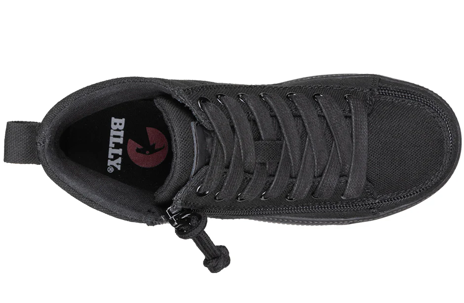 Billy Footwear (Kids) - High Top Black to the Floor CS Canvas Shoes - Image 5