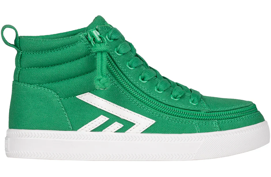 Billy Footwear (Kids) - High Tops Green/White CS Canvas Shoes