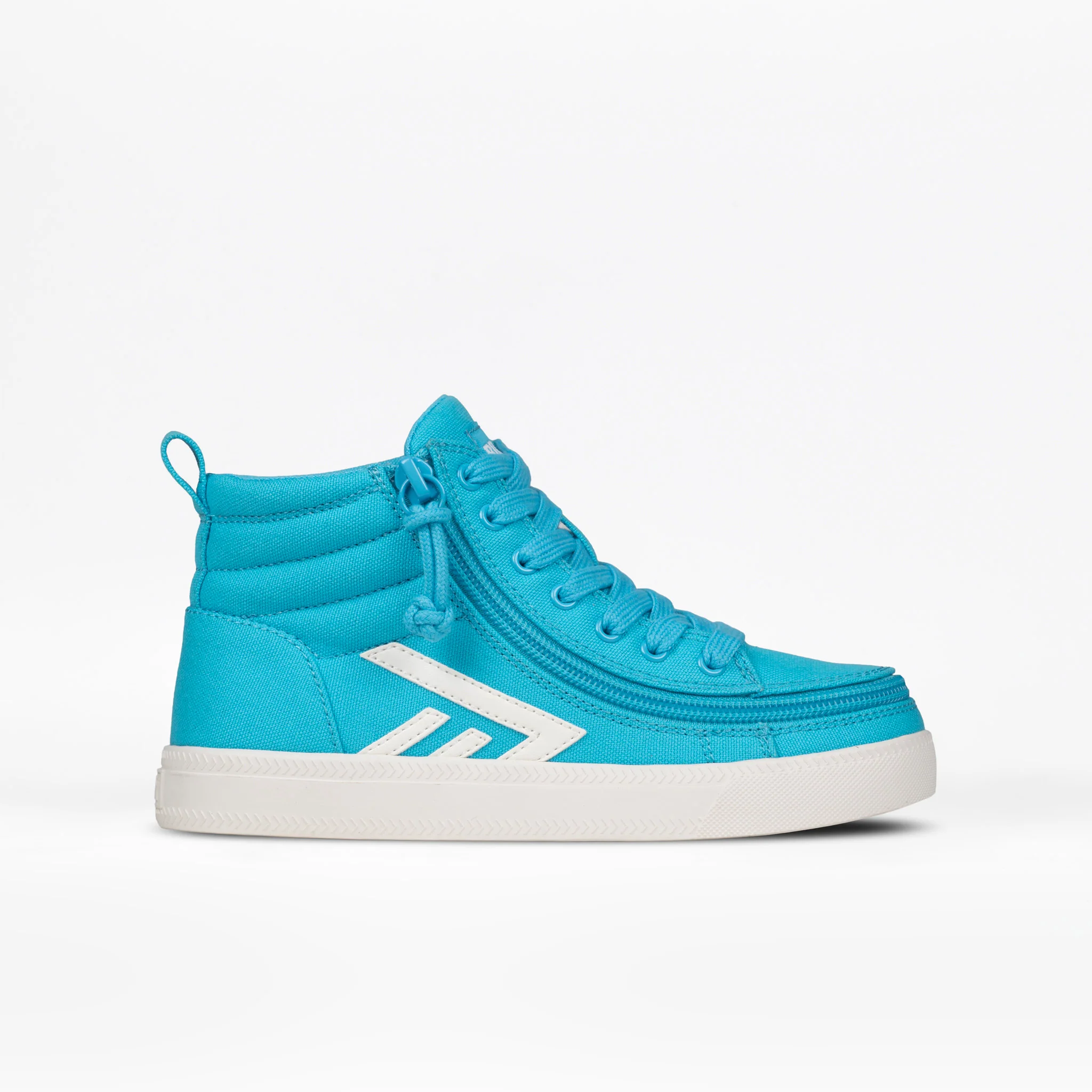 Billy Footwear (Kids)  -  High Top Turquoise / White CS Canvas Shoes