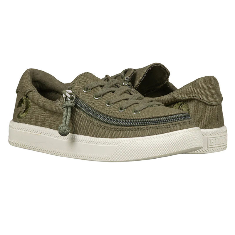 Billy Footwear (Kids) - Low Top Khaki Canvas shoes - CLEARANCE
