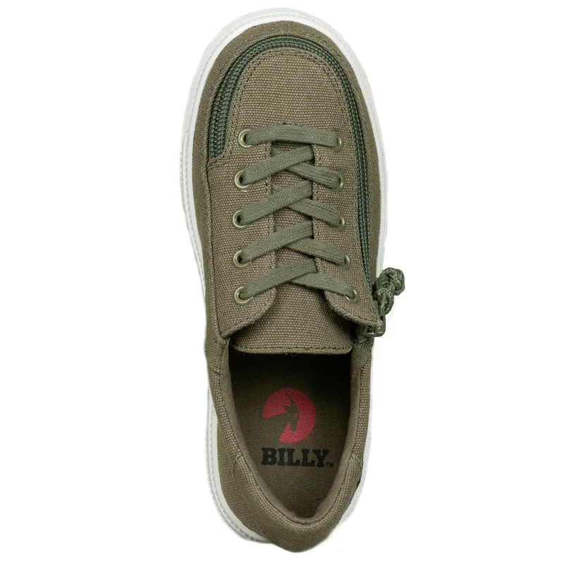 Billy Footwear (Kids) - Low Top Khaki Canvas shoes - CLEARANCE - Image 4