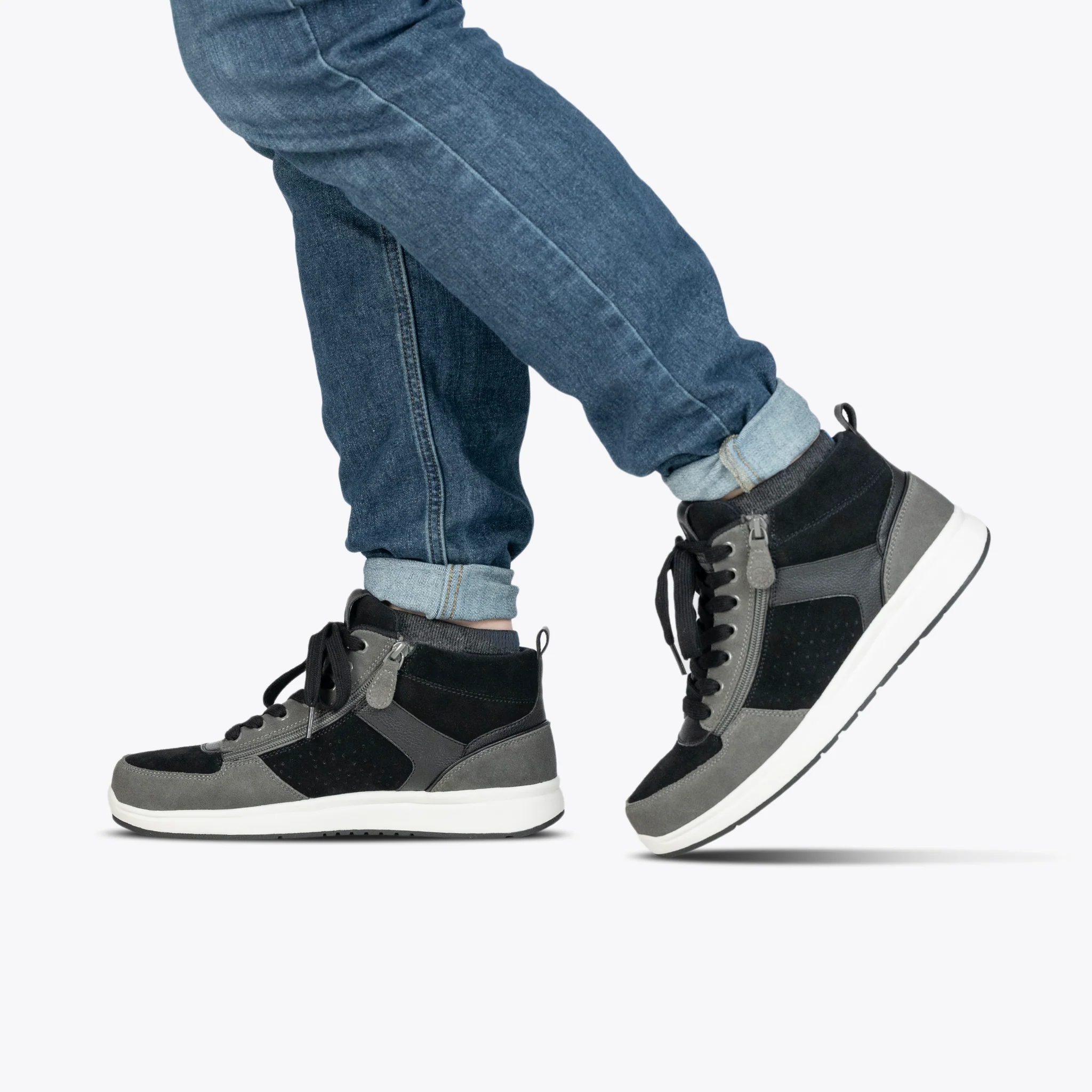 Billy Footwear (Mens) - High Top Black/Charcoal Comfort DZ - Image 4