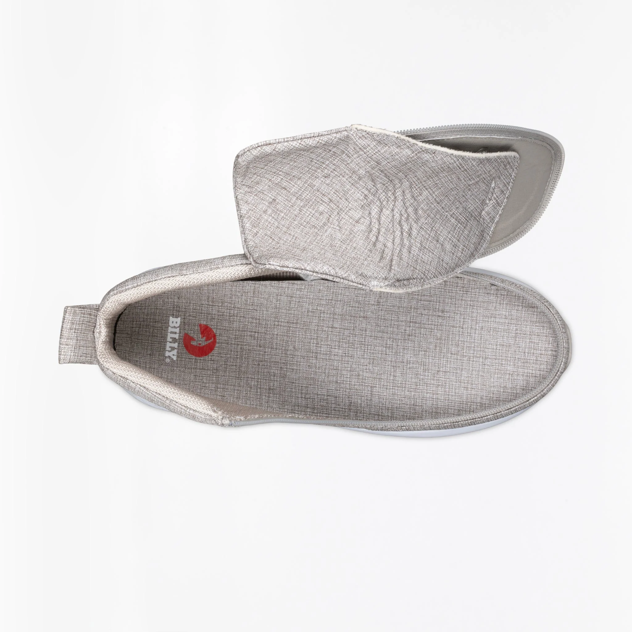 Billy Footwear (Mens) - High Top Grey Jersey Billy Goat Classic Canvas Shoes - Image 3