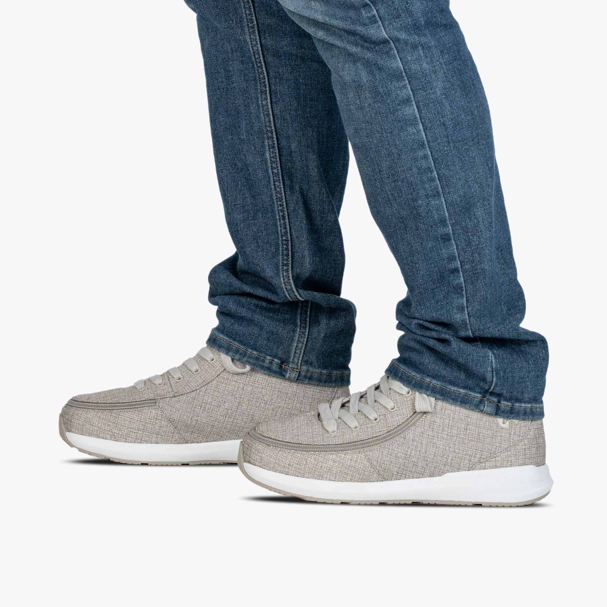 Billy Footwear (Mens) - High Top Grey Jersey Billy Goat Classic Canvas Shoes - Image 5
