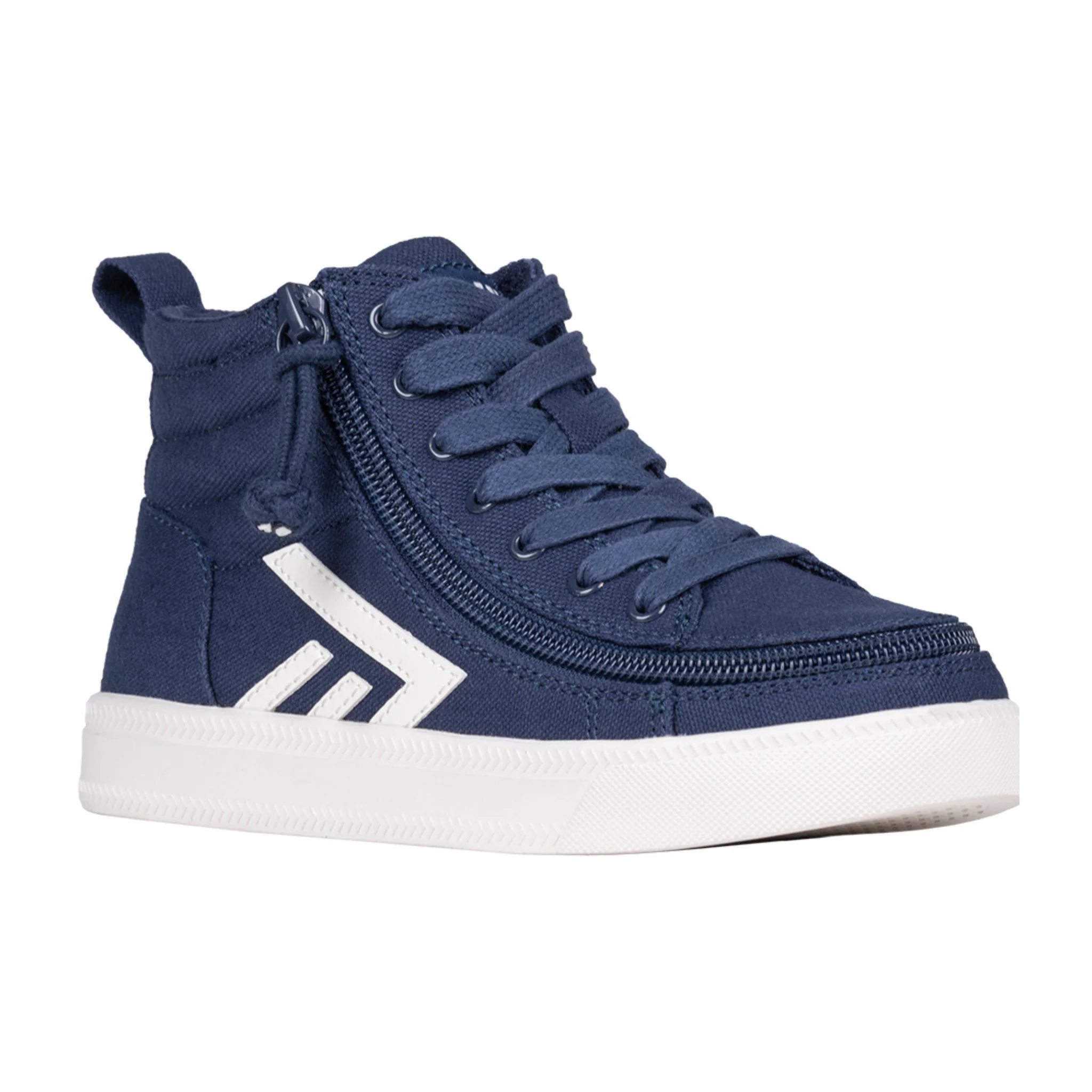Billy Footwear (Toddlers)  - High Top Navy/White CS Canvas Shoes - Image 3
