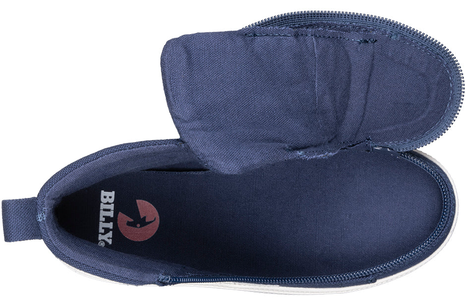 Billy Footwear (Toddlers)  - High Top Navy/White CS Canvas Shoes - Image 2