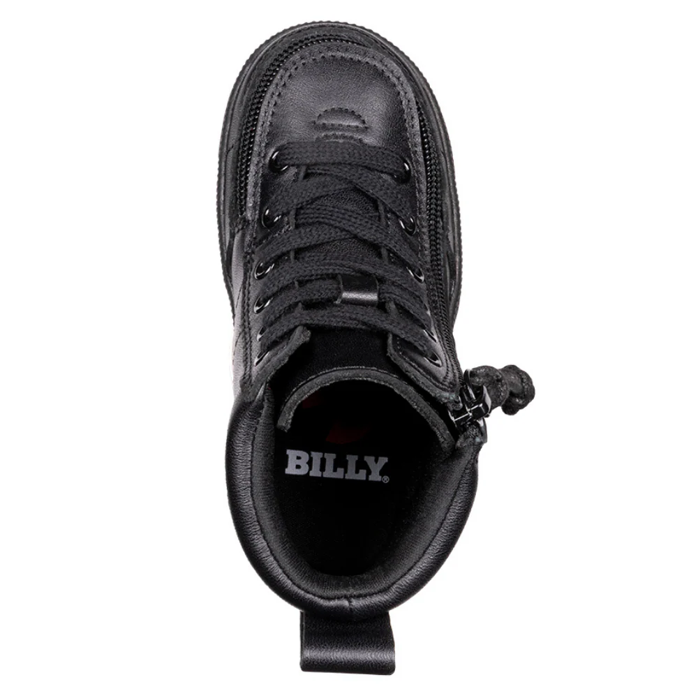 Billy Footwear (Toddlers) - High Top Leather Black to Floor - CLEARANCE - Image 3