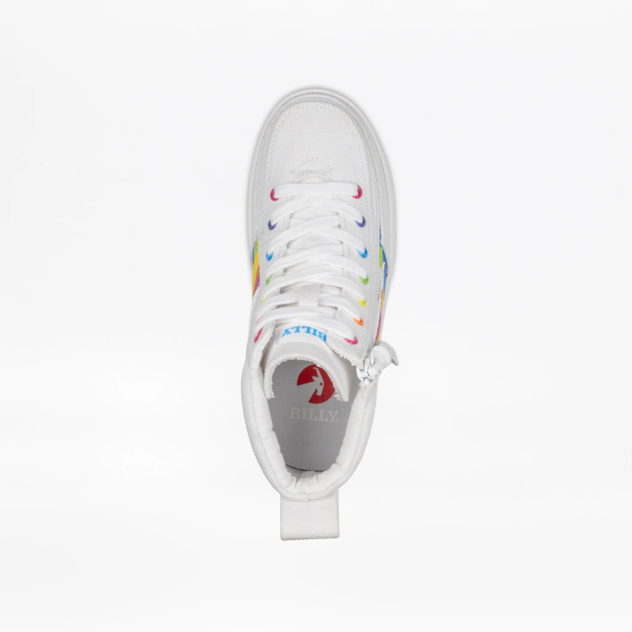 Billy Footwear (Kids) - High Top Wavy Rainbow Shoes - Image 3