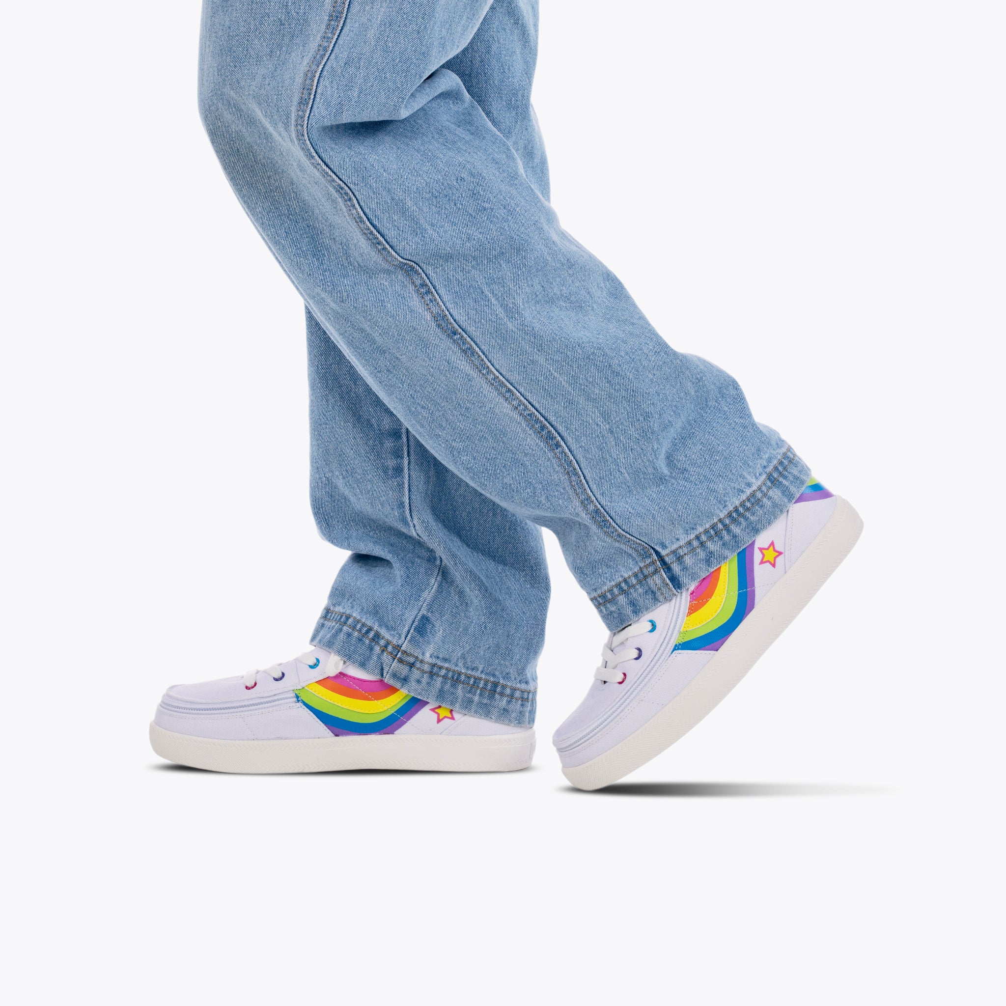 Billy Footwear (Kids) - High Top Wavy Rainbow Shoes - Image 4
