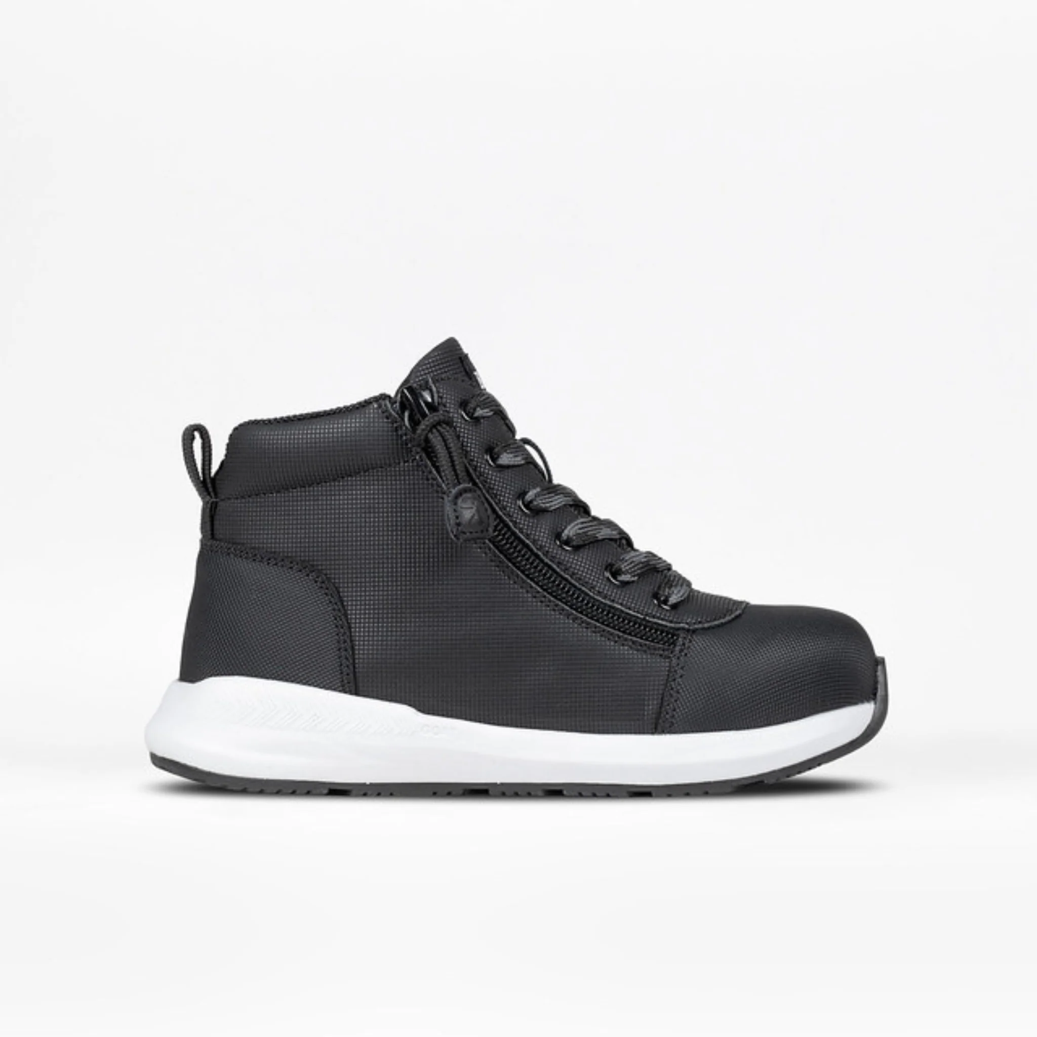 Billy Footwear (Kids) - High Top Rugged Black Goat DZ Shoes