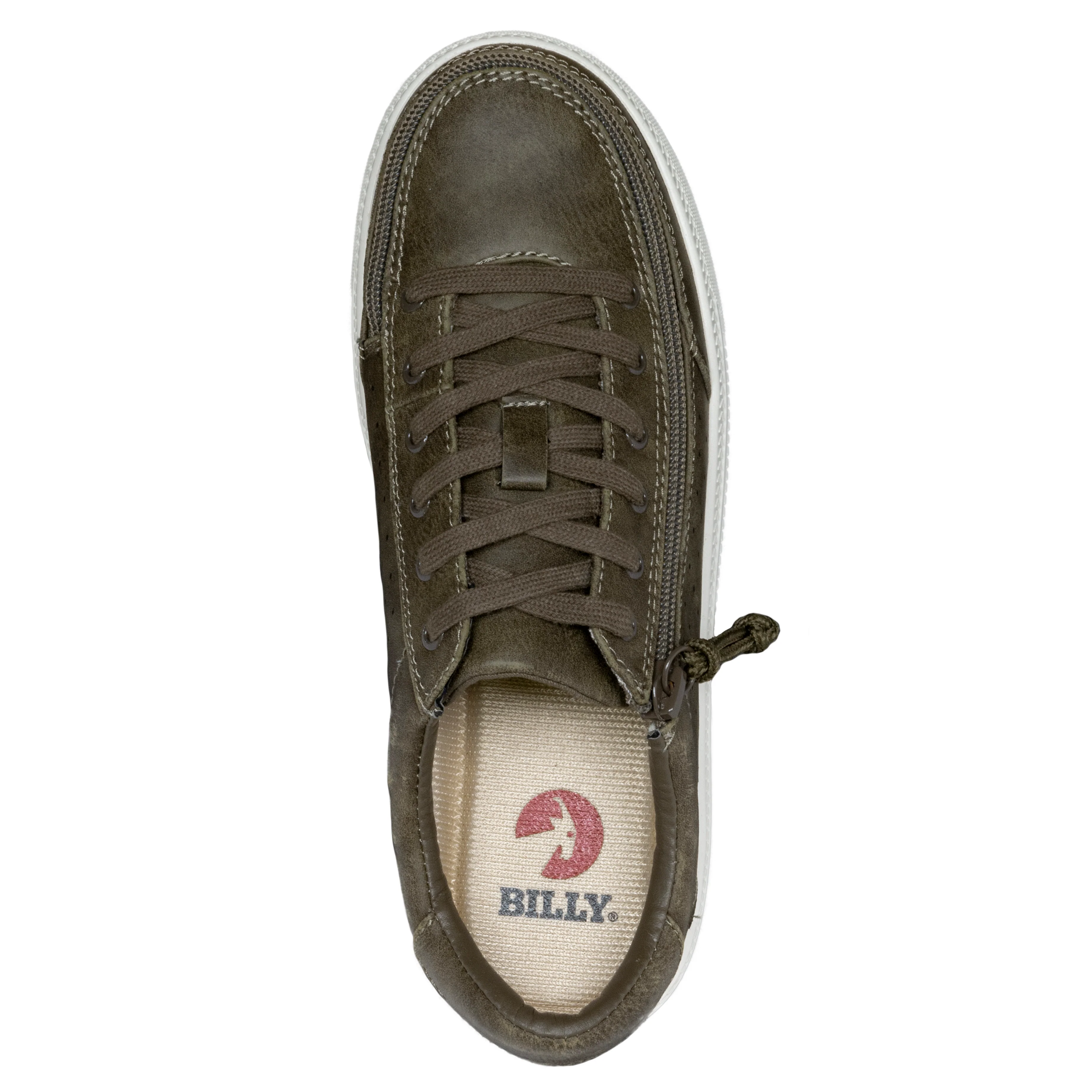 Billy Footwear (Womens) - Low Top Olive Faux Leather Shoes - CLEARANCE - Image 16