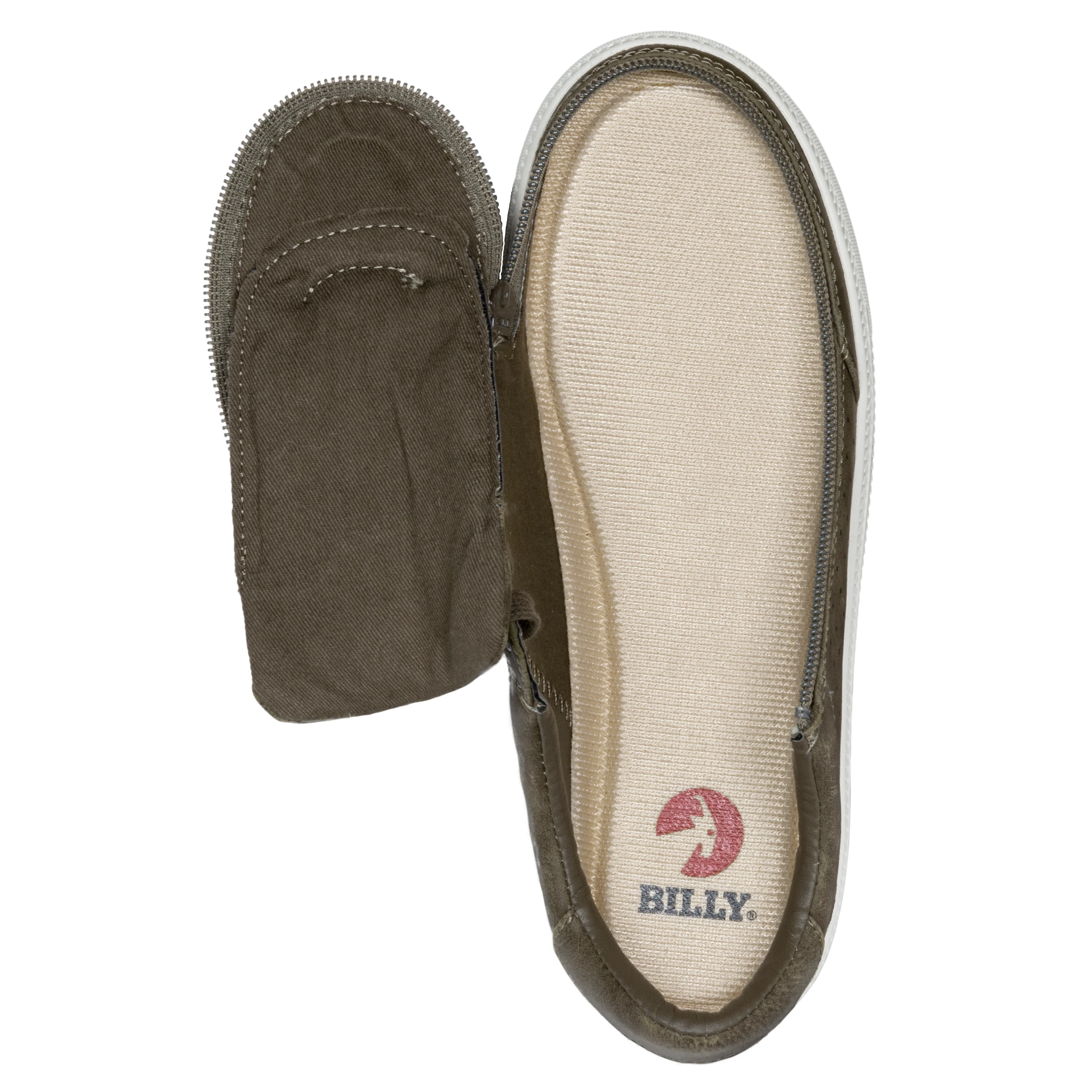Billy Footwear (Womens) - Low Top Olive Faux Leather Shoes - CLEARANCE - Image 7