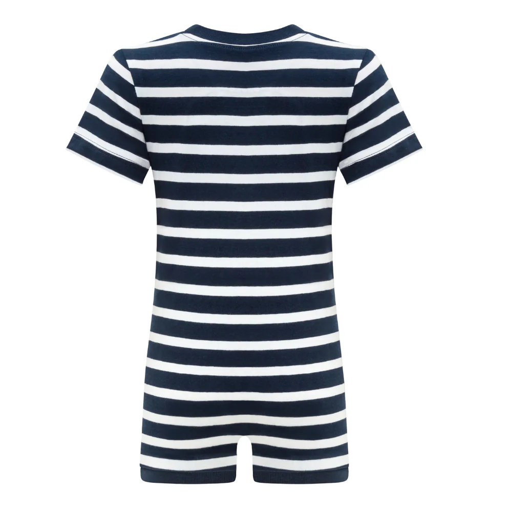 KayCey®P Popper Vest (Kids) - Short Sleeve Stripes - CLEARANCE - Image 3