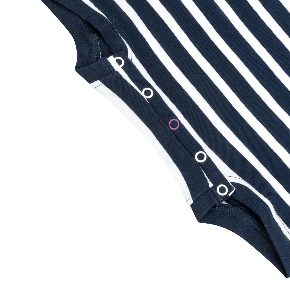 KayCey®P Popper Vest (Kids) - Short Sleeve Stripes - CLEARANCE - Image 5