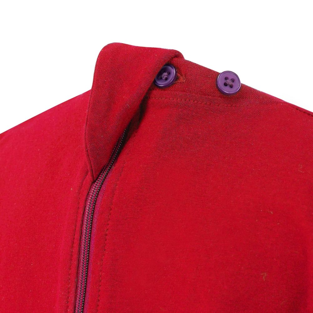 KayCey®Z Secret Zip Back Jumpsuits (Kids) - Short Sleeve / Knee Length Red - CLEARANCE - Image 4