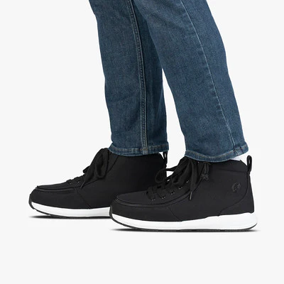 Billy Footwear (Mens) - High Top Black/White Billy Goat Classic Canvas Shoes - Image 4